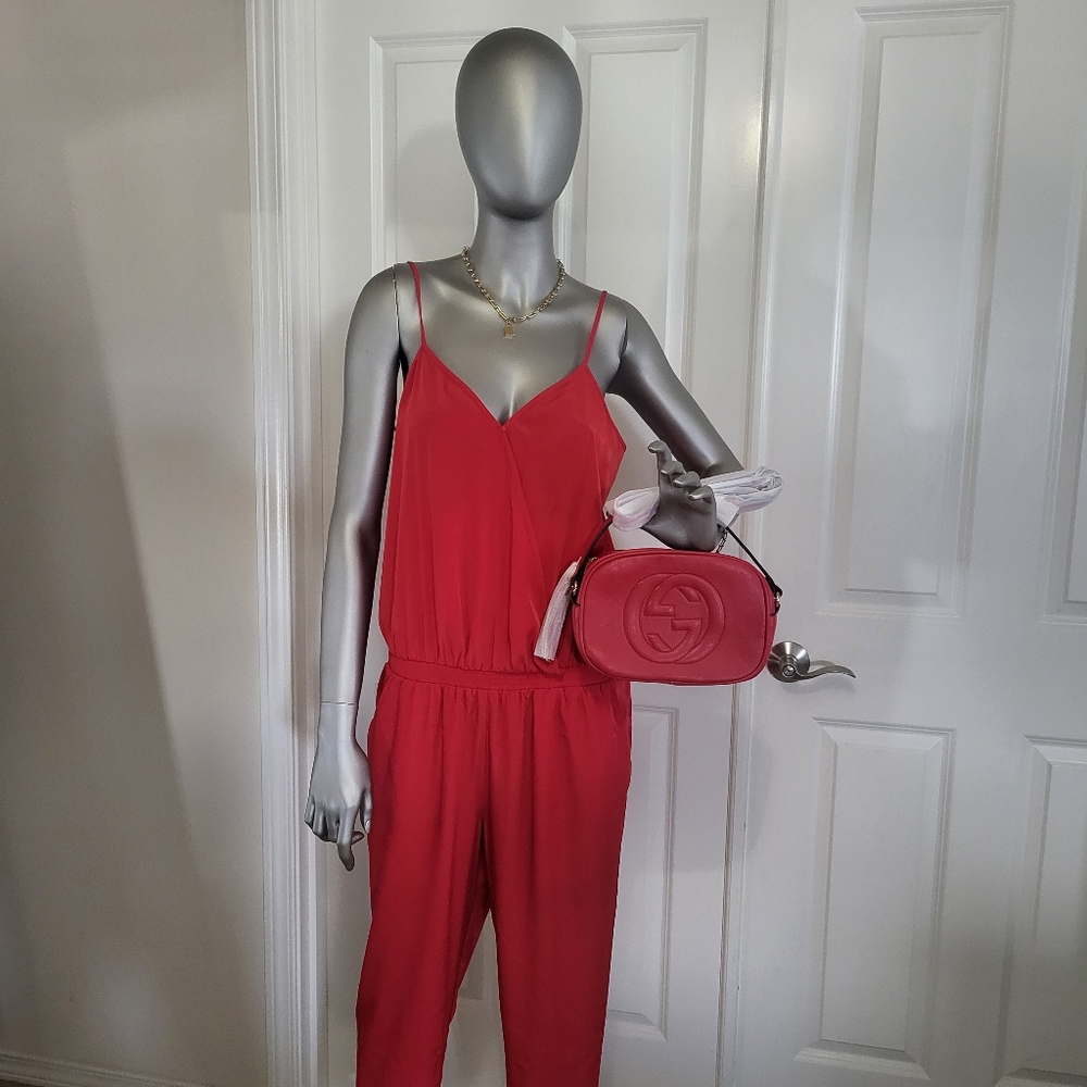 Express Red Jumpsuit - Picture 9 of 11